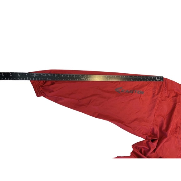 Men's Easton Pullover 1/4 Zip Size XXL Long Sleeve Pullover Red Drawstring - Picture 3 of 10